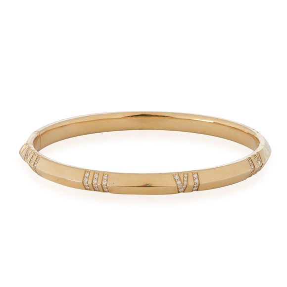 Tiffany & Co. Atlas Bracelet in 18k Yellow Gold 0.33 CTW - Picture 2 of 5